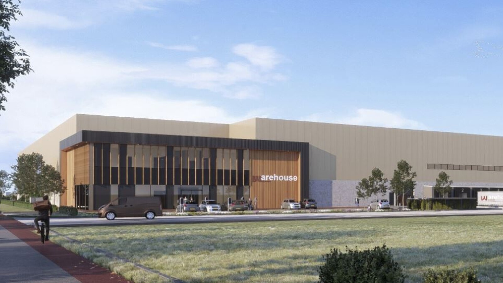 Nieuwbouw duurzaam distributiecentrum DC Groningen Westpoort in Groningen