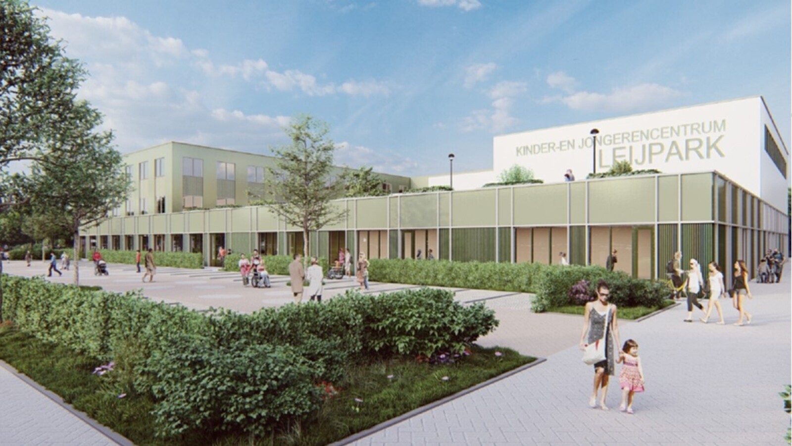 Nieuwbouw Kinder- en Jongeren Centrum Leijpark in Tilburg